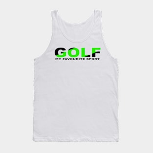 GOLF-SPORT,-BLACK-AND-GREEN-COLOR Tank Top